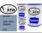 Preview: Nissan, Satin Blue Metallic, 815: 500ml Lackdose + 500ml Klarlack + 250ml Härter - Set, von ATW Autoteile West.
